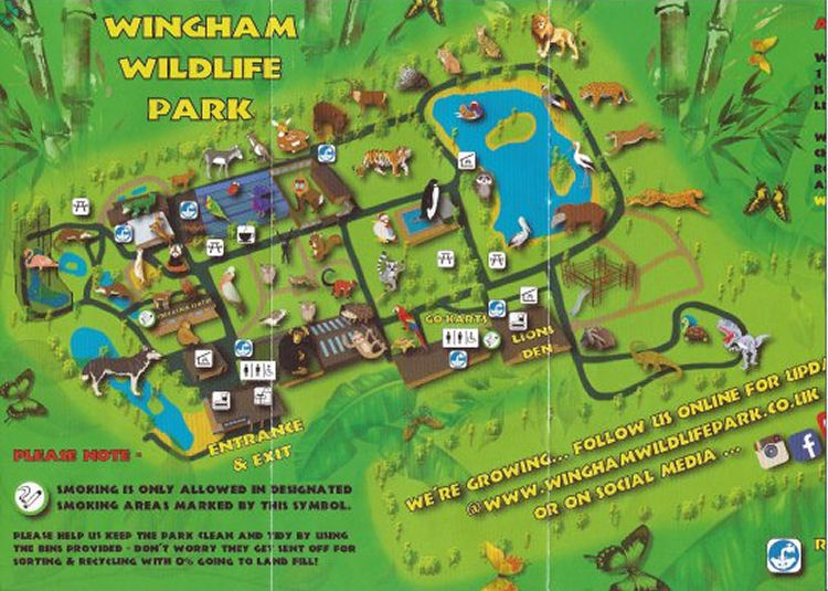 Wingham Wildlife Park Map